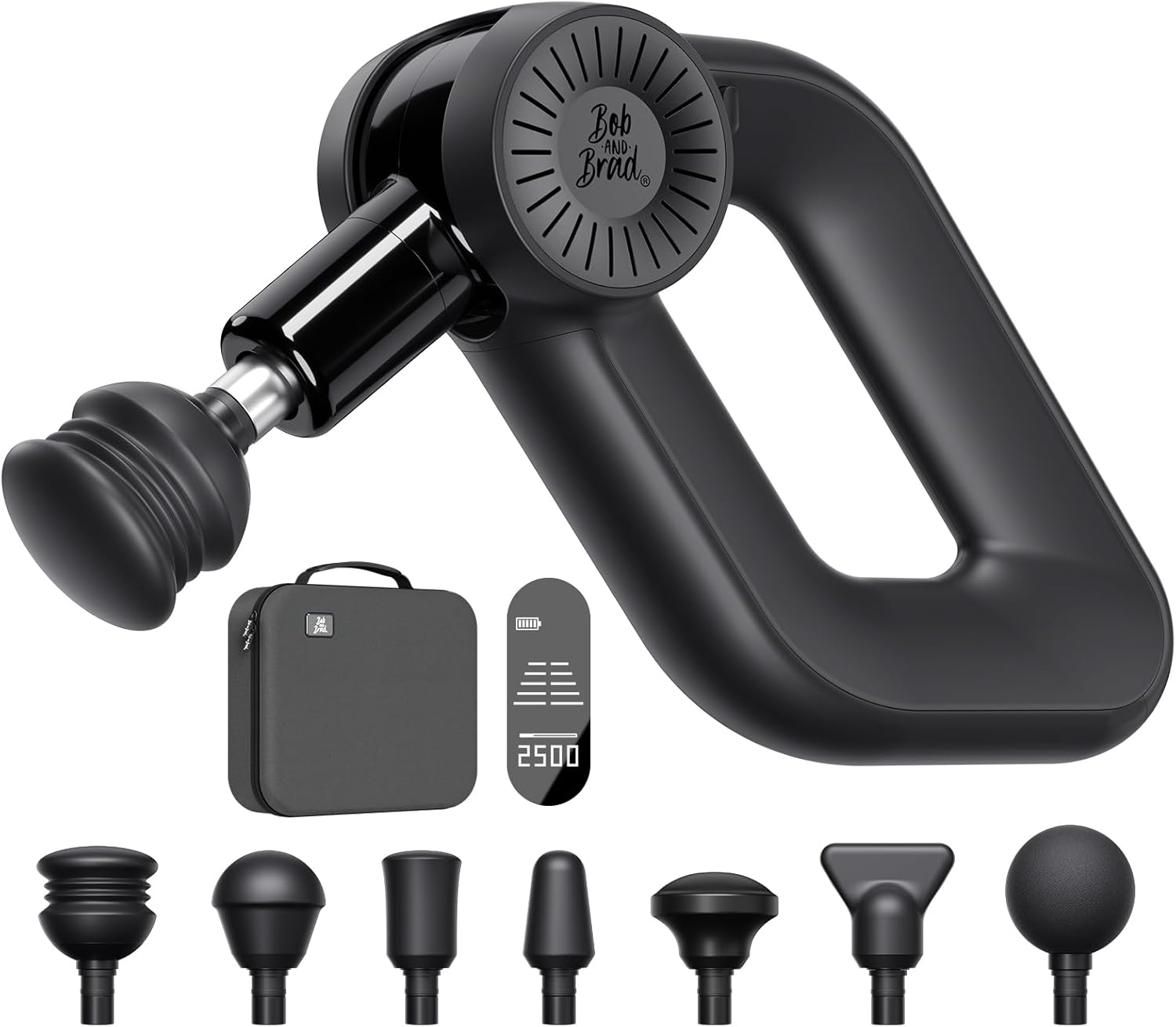 BOB AND BRAD D6 Pro Massage Gun Deep Tissue Percussion with 16mm Amplitude, Professional Muscle Massager for Athletes Pain Relief, Quiet Electric Back Massager, Gifts for Him